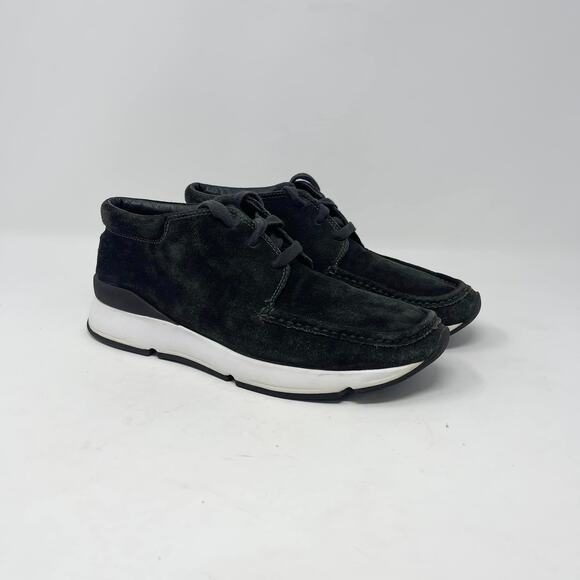 VINCE Pewter Suede Leather Lace-Up Toronto‎ Sneaker - Picture 1 of 8